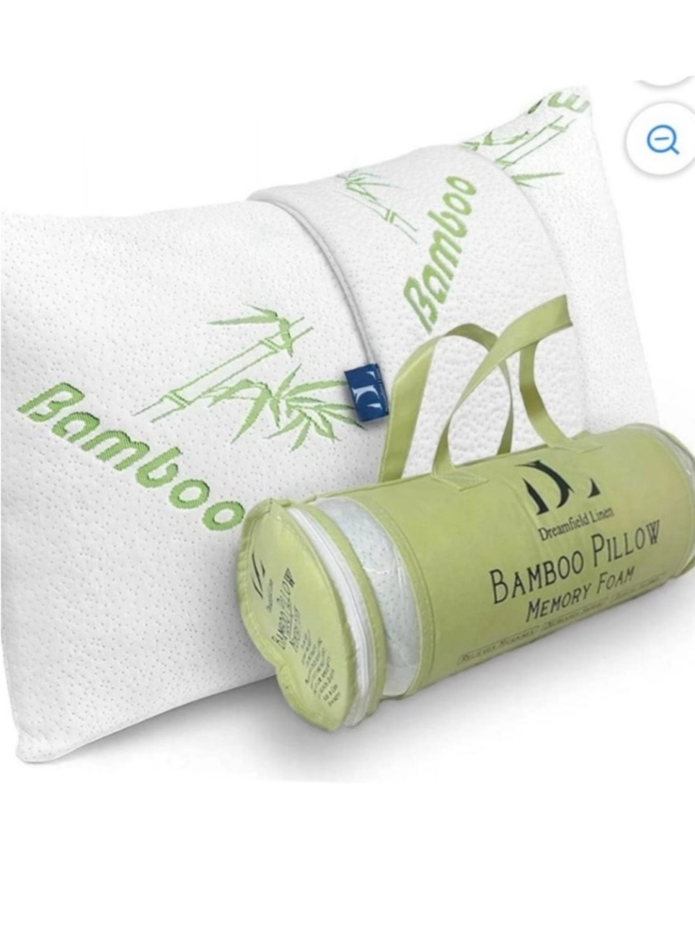 🆕- Homesense Essentials-QUEEN BAMBOO MEMORY FOAM PILLOW